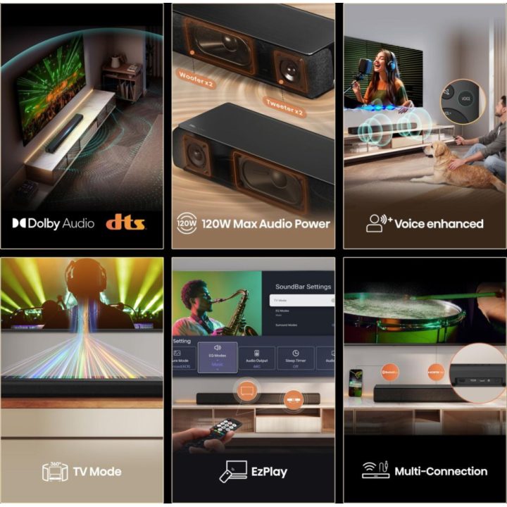 Hisense HS1000 Black 2.0 Channels 120 W