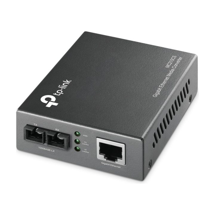 TP-Link MC210CS Media Converter 1000 Mbit/s 1310 nm Single-mode Black