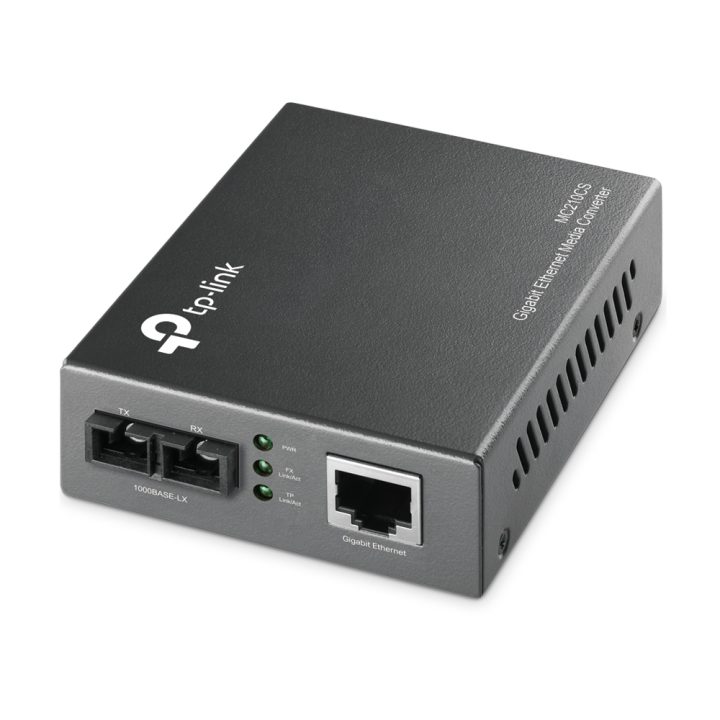 TP-Link MC210CS conversor de meio 1000 Mbit/s 1310 nm Monomodo Preto