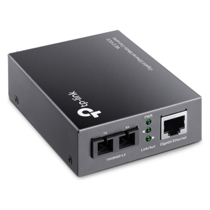 TP-Link MC210CS conversor de meio 1000 Mbit/s 1310 nm Monomodo Preto