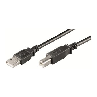 Ewent EC1005 USB 2.0 Cable 3 m USB A USB B 0.48 Gbit/s Black