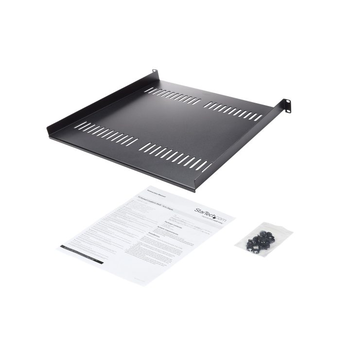 StarTech.com 1U Ventilated Shelf for 19-Inch Server Rack Cabinet -…