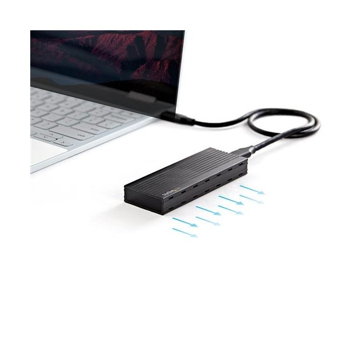 StarTech.com Caja USB-C de 10Gbps a SSD NVMe M.2 - Caja USB Tipo C…