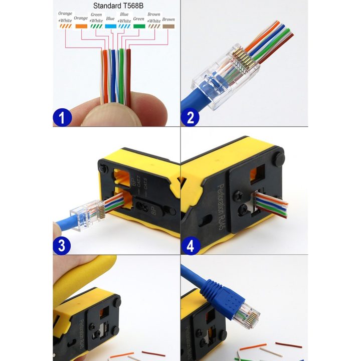 Ewent EW9006 alicate de crimpagem Ferramenta para prensar Preto…