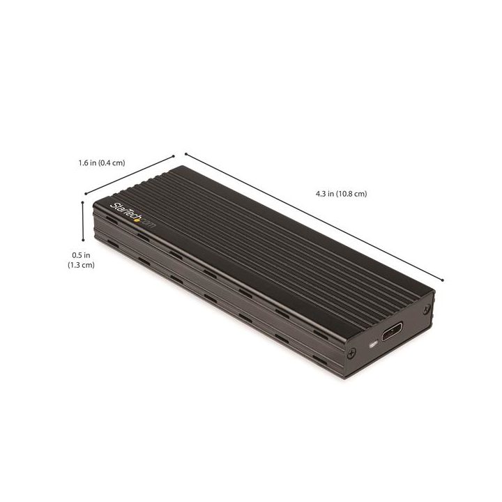 StarTech.com Caja USB-C de 10Gbps a SSD NVMe M.2 - Caja USB Tipo C…