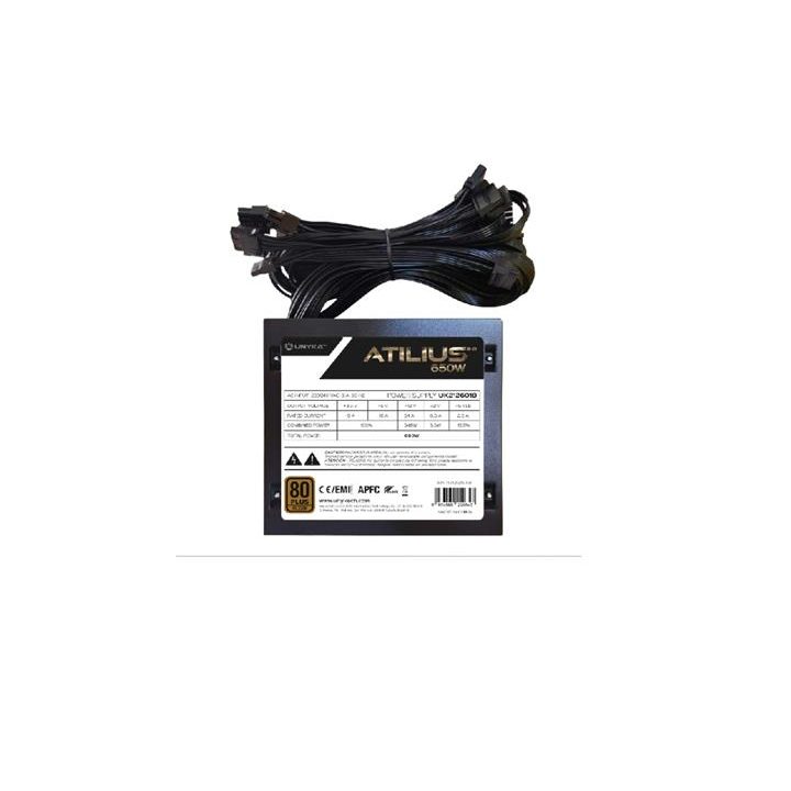 UNYKAch ATX Atilius 2.0 Black 650W 80+ Bronze unidade de fonte de…