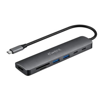 Ewent EW1152 base para portátil e replicador de portas com fios USB…