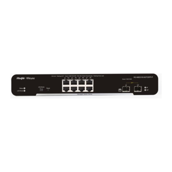 Ruijie Networks RG-NBS3100-8GT2SFP-P Managed L2 Gigabit Ethernet…