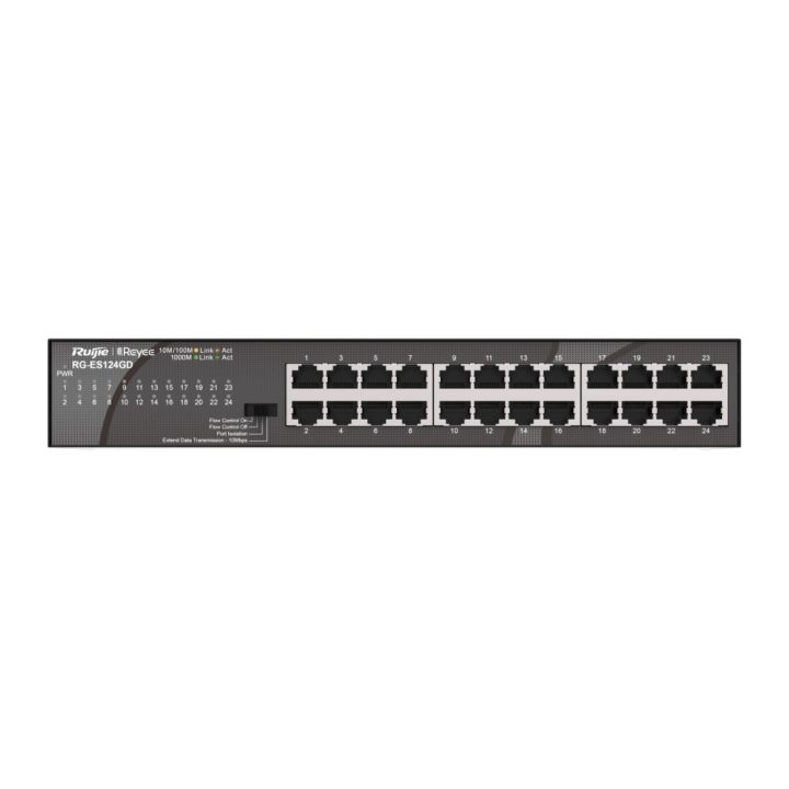Ruijie Networks RG-ES124GD Unmanaged Gigabit Ethernet (10/100/1000)…