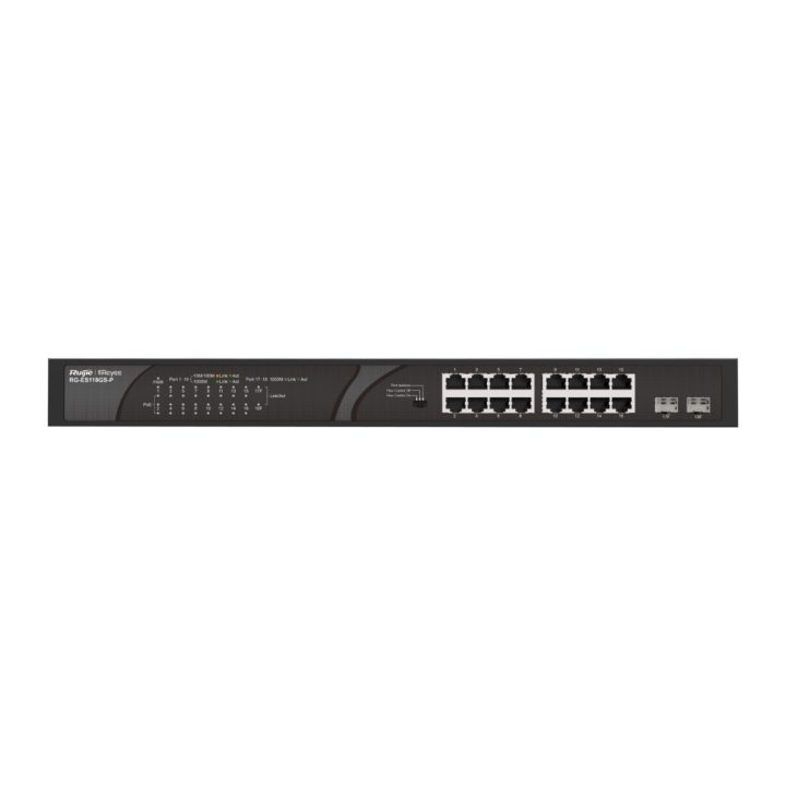 Ruijie Networks RG-ES118GS-P Unmanaged Gigabit Ethernet (10/100/1000)…