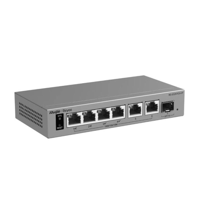 Ruijie Networks Reyee RG-ES207GS-HP Cloud Switch 2P PoE++ 2P PoE+