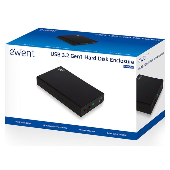 Ewent EW7056 caixa para disco rígido externo Caixa de disco rígido…