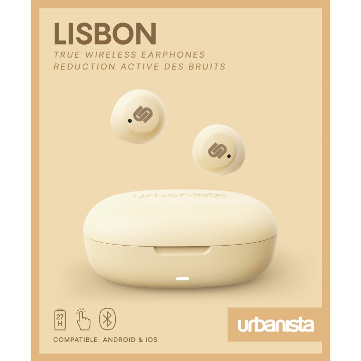 Urbanista Lisbon True Wireless Earbuds Vanilla Cream - Vanilla Yellow…