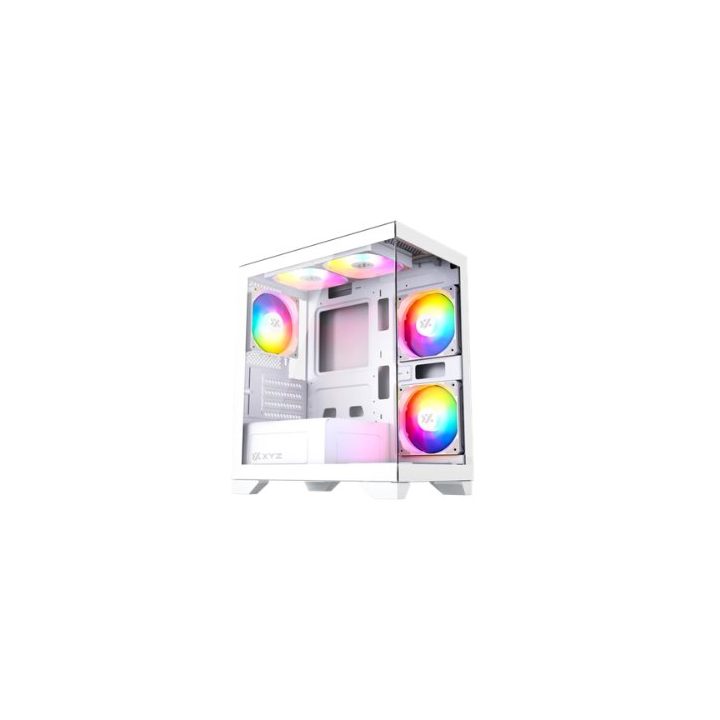 XYZ titanium view lite white mATX case (X-CS-TITANIUMVIEWLT-W)