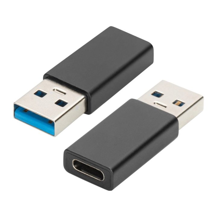 Ewent EW9650 adaptador de género para cabo USB Type-A USB Type-C Preto