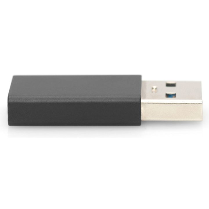 Ewent EW9650 Gender Changer for USB Type-A to USB Type-C Cable Black