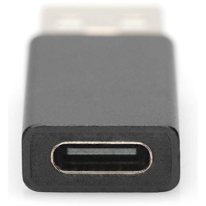 Ewent EW9650 Gender Changer for USB Type-A to USB Type-C Cable Black