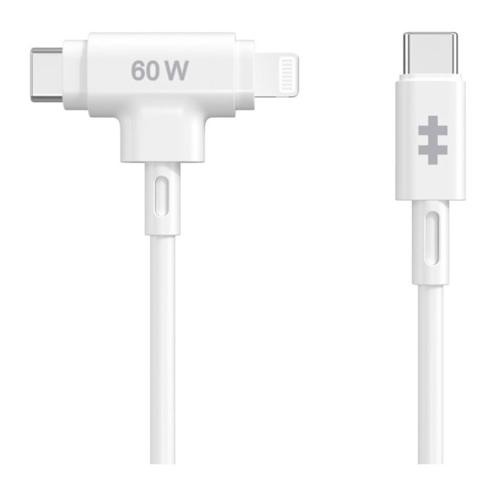 Hyper HyperJuice USB 2.0 Cable 1.5 m USB-C to USB-C/Lightning White…