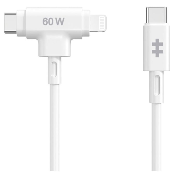 Hyper HyperJuice cabo USB USB 2.0 1,5 m USB C USB C/Lightning Branco…