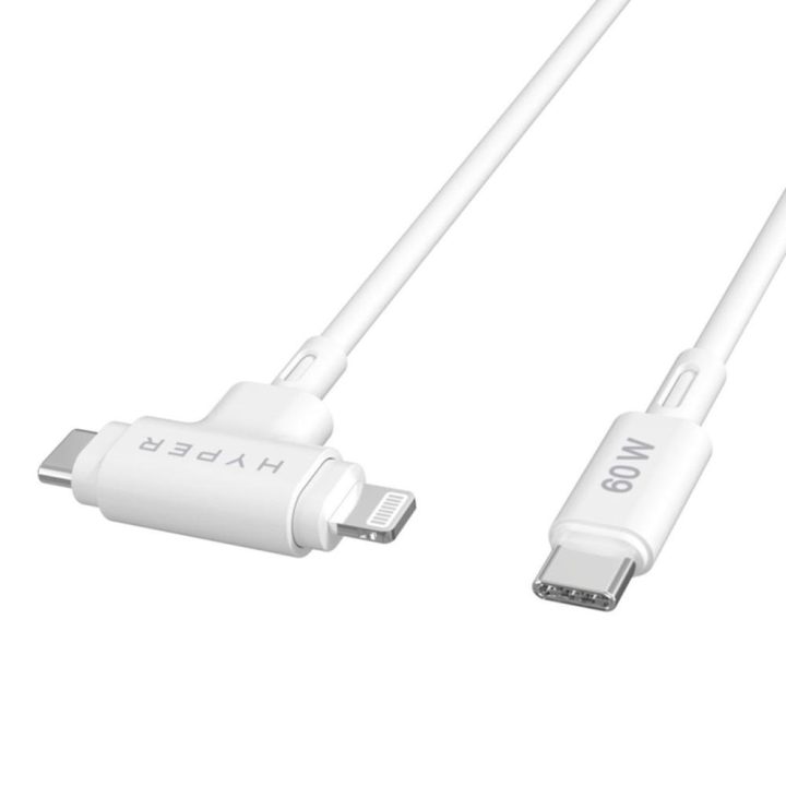 Hyper HyperJuice cabo USB USB 2.0 1,5 m USB C USB C/Lightning Branco…