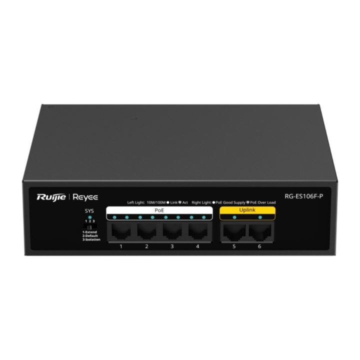 Ruijie Networks RG-ES106F-P switch não gerido L2 Fast Ethernet…