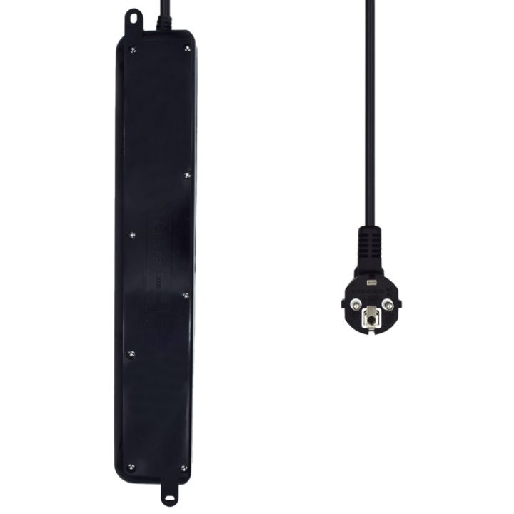 Ewent EW3924 base múltiple 1,5 m 6 saídas CA Preto