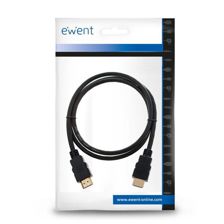Ewent EC1321 HDMI Cable 1.8 m HDMI Type A (Standard) Black