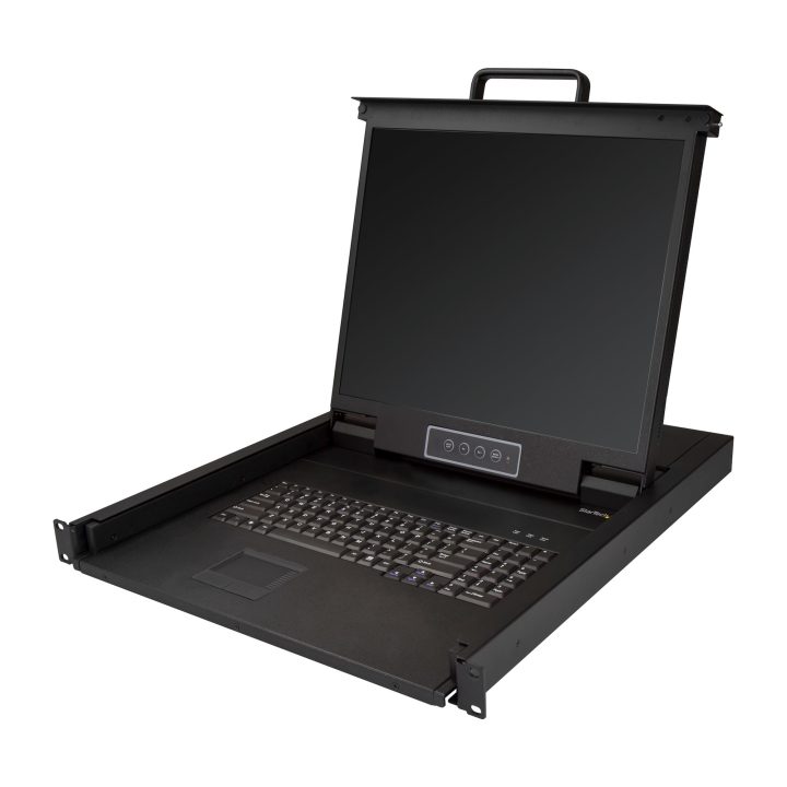 StarTech.com Server Rack Mount KVM Console - QWERTY Keyboard - 1-Port…