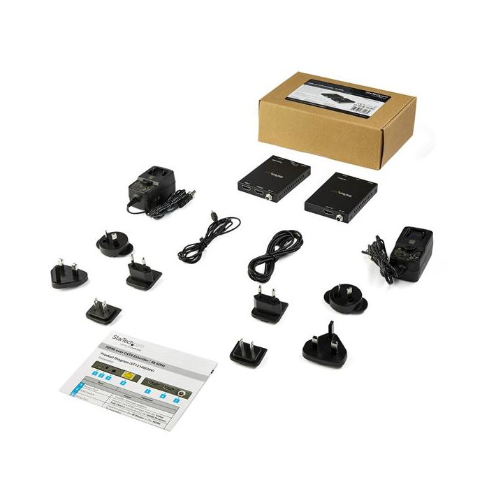StarTech.com HDMI over CAT6 Extender Kit - 4K 60Hz Balun Extender