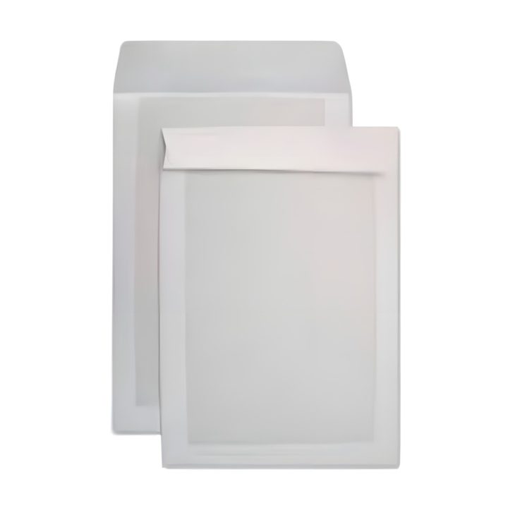 Caixa com 125 envelopes DL C4 (229x324) com reforço em cartão 450 g…