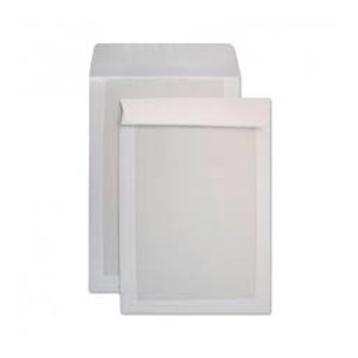 Caixa com 125 envelopes DL C4 (229x324) com reforço em cartão 450 g…