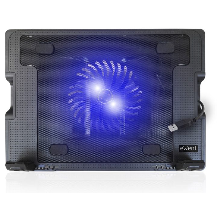 Ewent EW1258 base de arrefecimento 17" 1000 RPM Preto