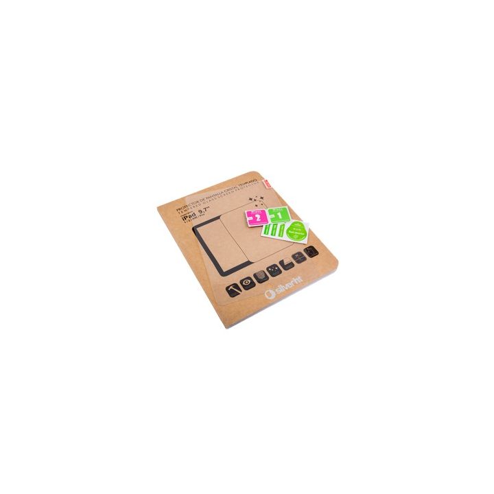 Silver HT Tempered Glass Screen Protector for Apple iPad Air 1 and 2