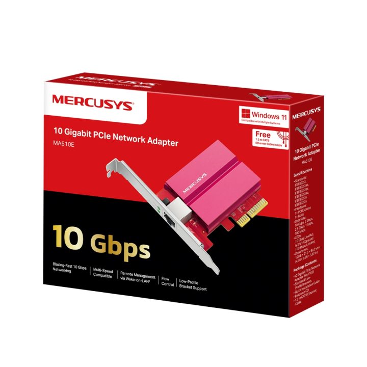 Placa de rede Mercusys MA510E 1x RJ45 PCI express