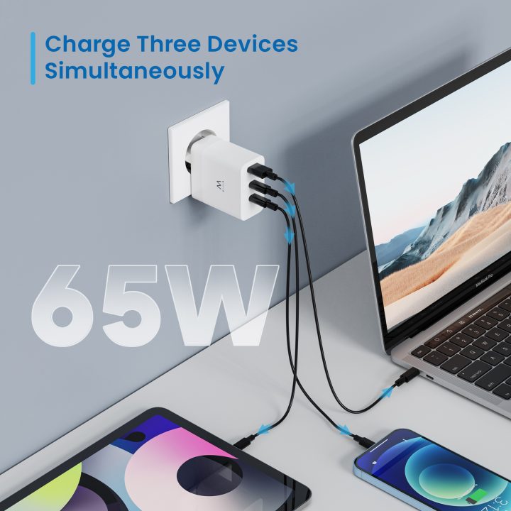 Ewent EW1323 Universal Mobile Device Charger White AC Fast Charging…