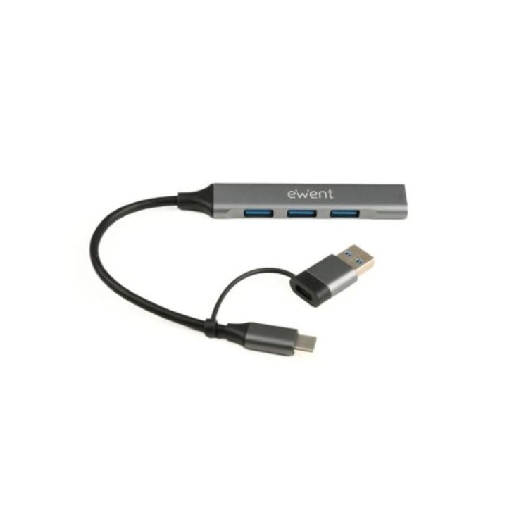 Ewent EW1154 hub de interface USB 3.2 Gen 1 (3.1 Gen 1) Type-A +…