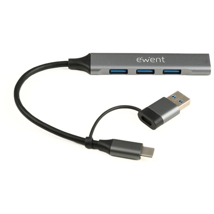 Ewent EW1154 hub de interface USB 3.2 Gen 1 (3.1 Gen 1) Type-A +…