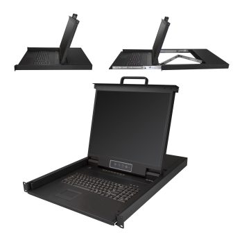 StarTech.com 8-Port Rackmount KVM Console - QWERTY Keyboard - with…