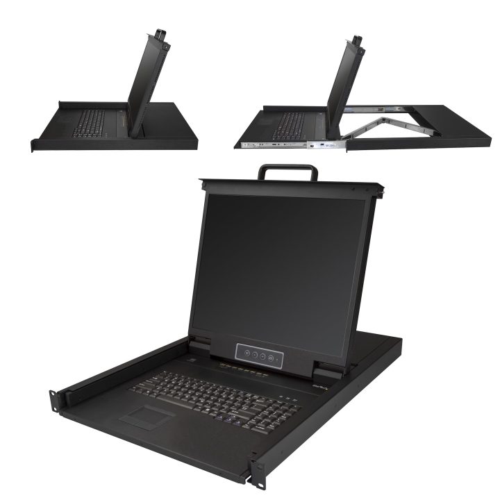 StarTech.com 8-Port Rackmount KVM Console - QWERTY Keyboard - with…