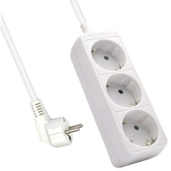 Ewent EW3958 base múltipla 1,5 m 3 saídas AC Interior Branco