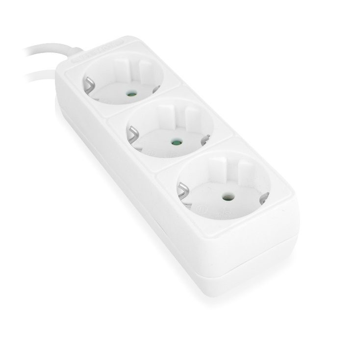 Ewent EW3958 base múltipla 1,5 m 3 saídas AC Interior Branco