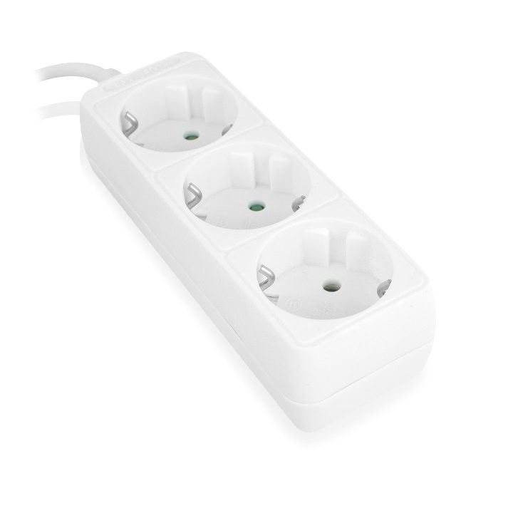 Ewent EW3958 Multi-Outlet Power Strip 1.5 m 3 AC Outlets Indoor White