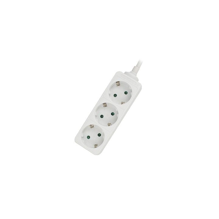 Ewent EW3958 base múltipla 1,5 m 3 saídas AC Interior Branco