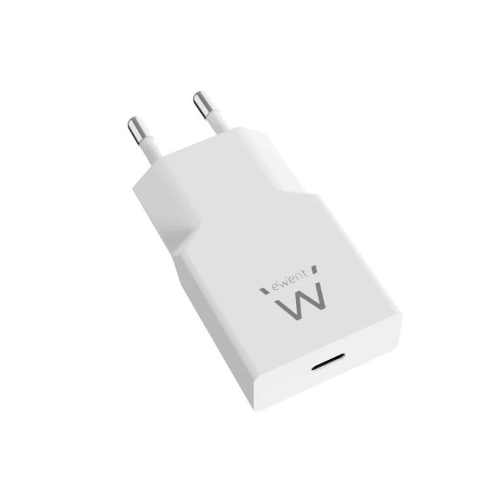 Ewent 20W USB-C PD Fast Charger with GaN Technology and Ultra-Slim…