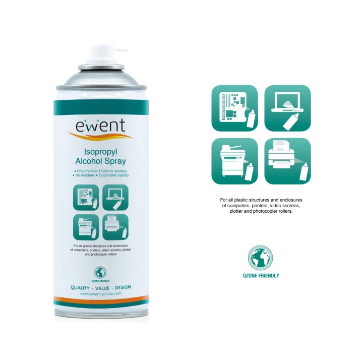 Ewent Isopropyl Alcohol Spray 400mL