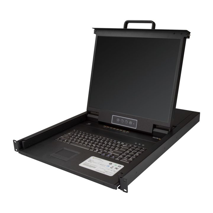 StarTech.com 8-Port Rackmount KVM Console - QWERTY Keyboard - with…