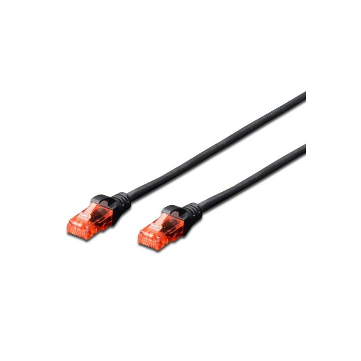 Ewent IM1002 Black Network Cable 0.5 m Cat6 U/UTP (UTP)