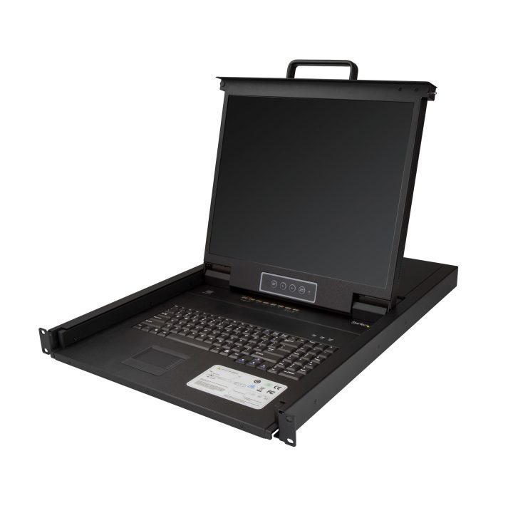 StarTech.com 8-Port Rackmount KVM Console - QWERTY Keyboard - with…