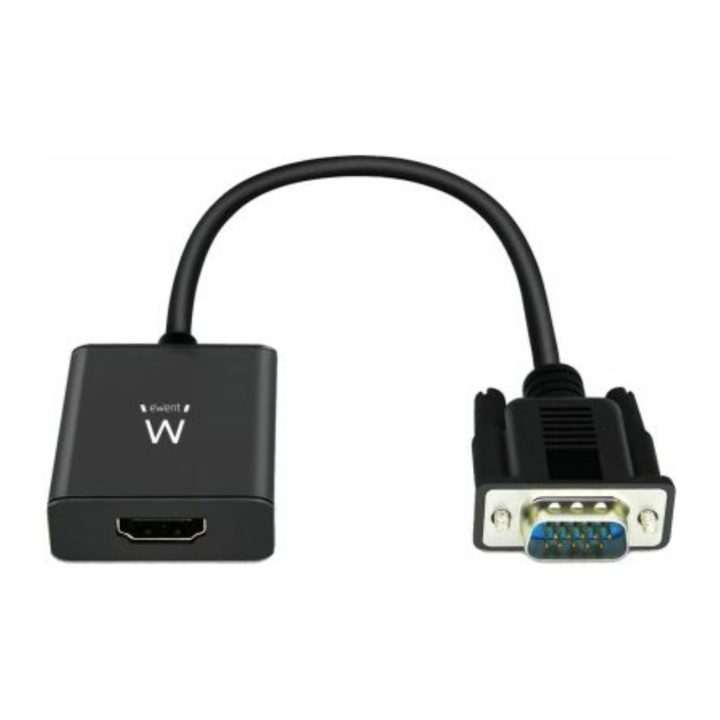 Ewent EW9866 Video Cable Adapter 0.202 m VGA (D-Sub) HDMI + 3.5mm…
