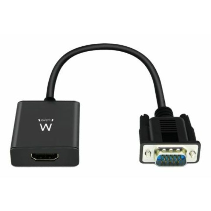 Ewent EW9866 adaptador de cabo de vídeo 0,202 m VGA (D-Sub) HDMI +…